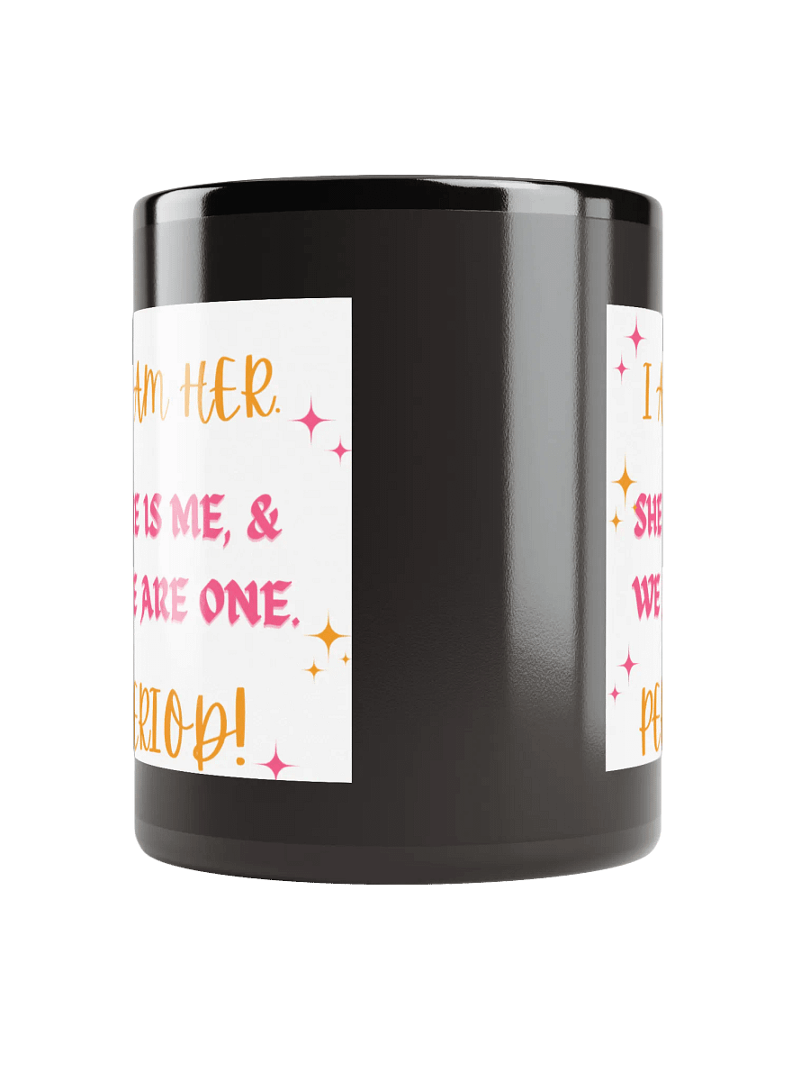 MQB's Empowerment Affirmation Black Glossy Mug product image (10)