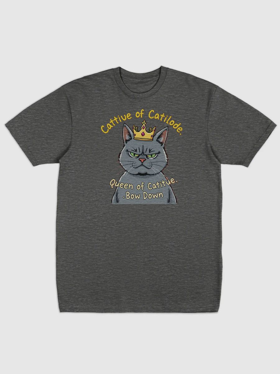 Cattitude Queen: Bow Down to Feline Royalty Men's Tee product image (19)