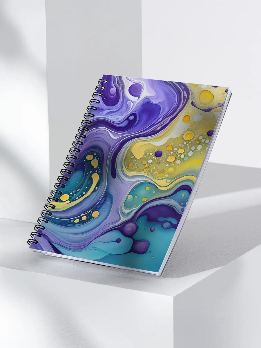 Cosmic Harmony Fluid Art Notebook product image (3)