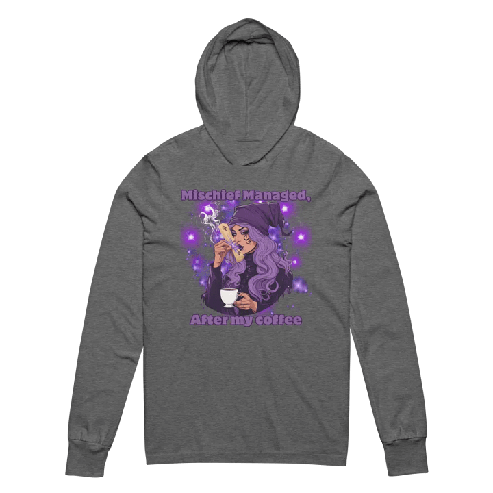 Mischief Managed after Coffee Hooded tee product image (2)