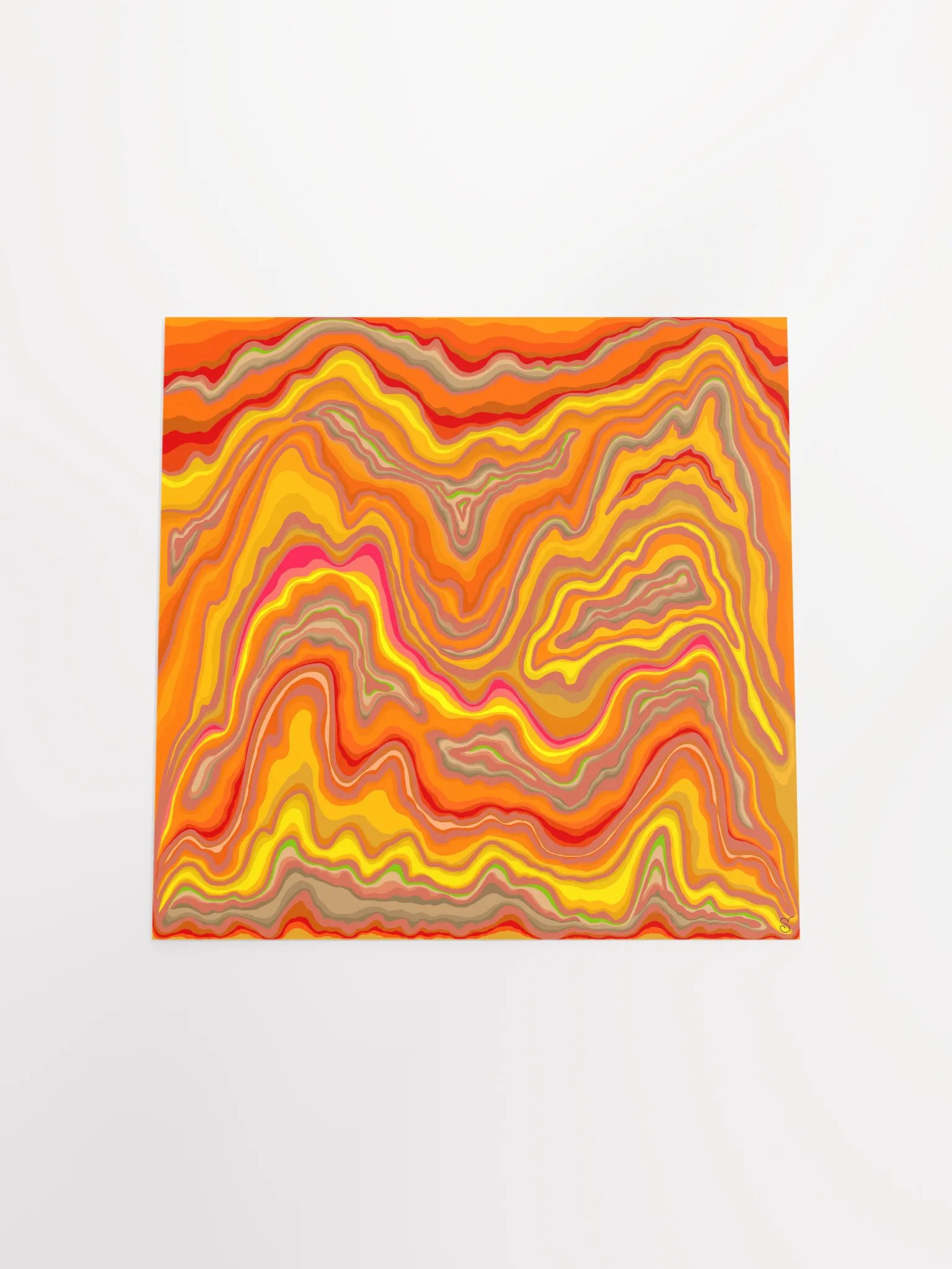Flowing Topography Poster - Stone No. 12 product image (4)