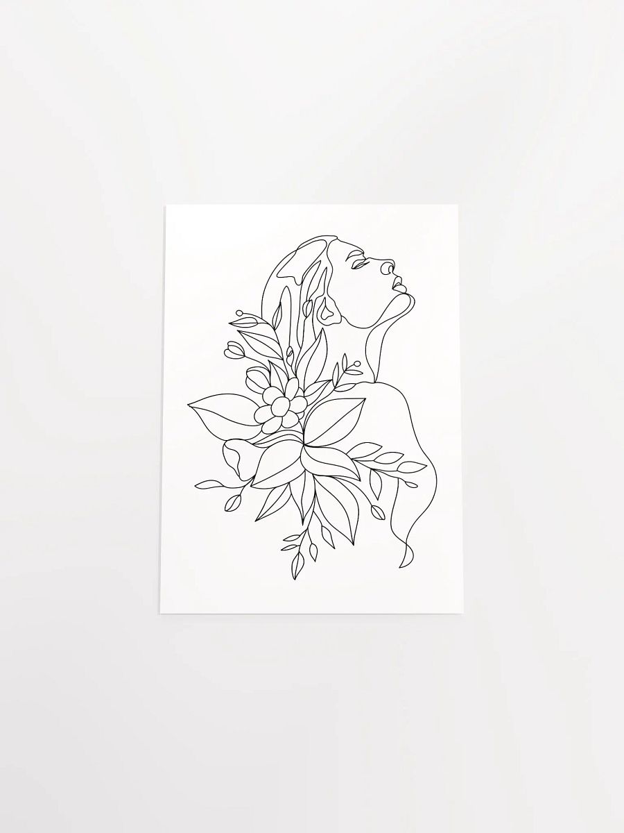 Emily - Enhanced Matte Paper Poster - Woman Line Art Print product image (24)