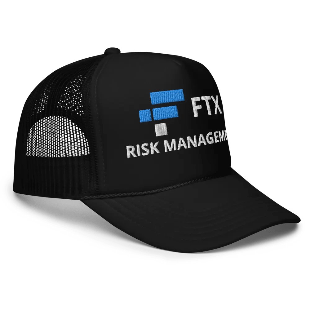 FTX Risk Management - Embroidered Trucker Hat Cap, Funny FTX FTT Crypto Token product image (5)