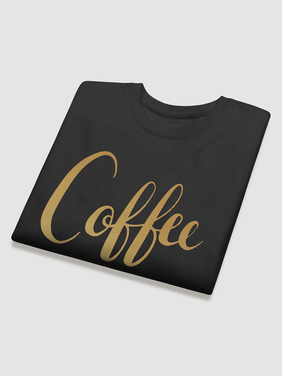 Golden Coffee Word Cotton Sweatshirt product image (4)
