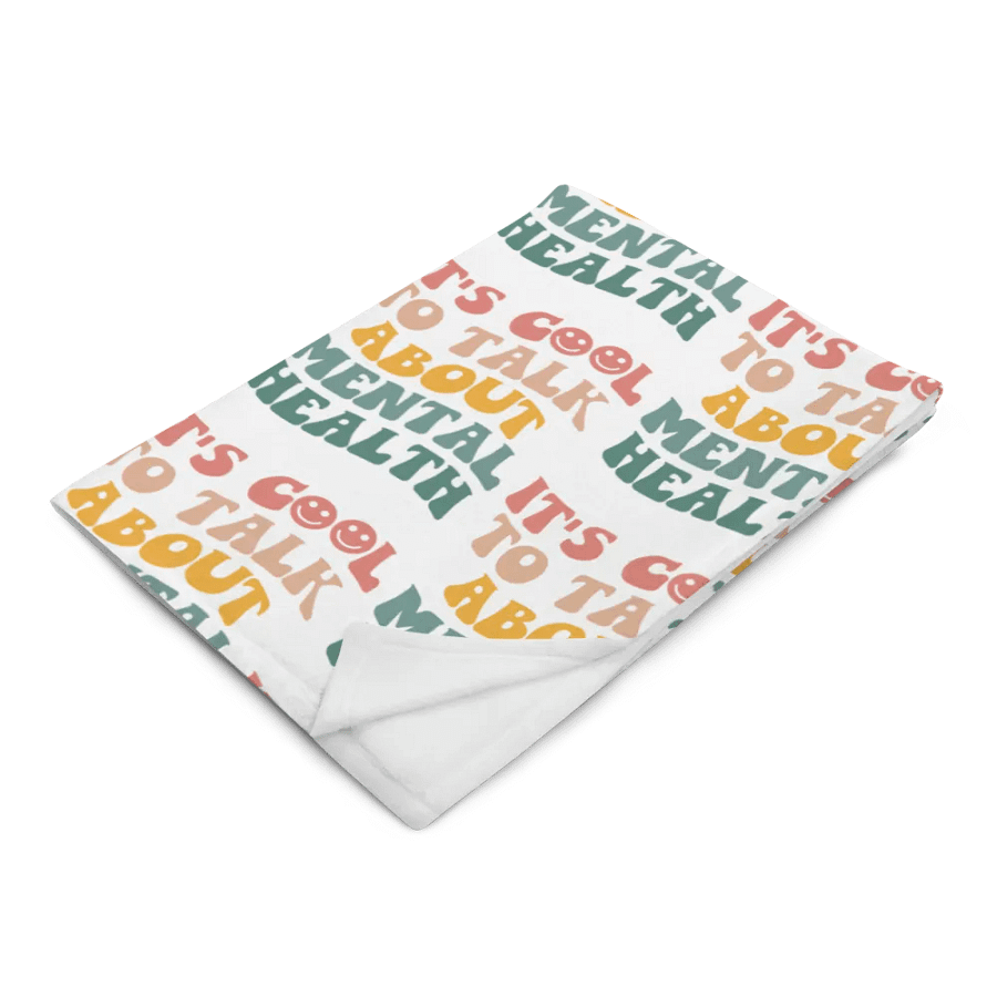 It's Cool To Talk About Mental Health Blanket product image (2)