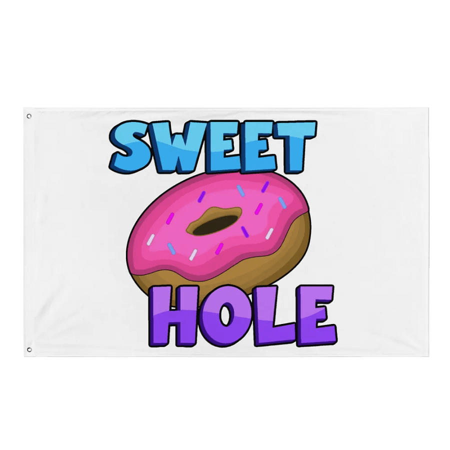 SWEET HOLE FLAG (WHITE) product image (1)