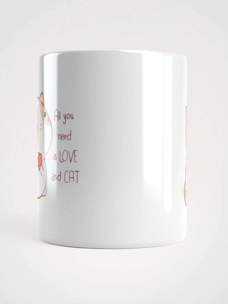 White Glossy Mug Cute Kitten product image (5)