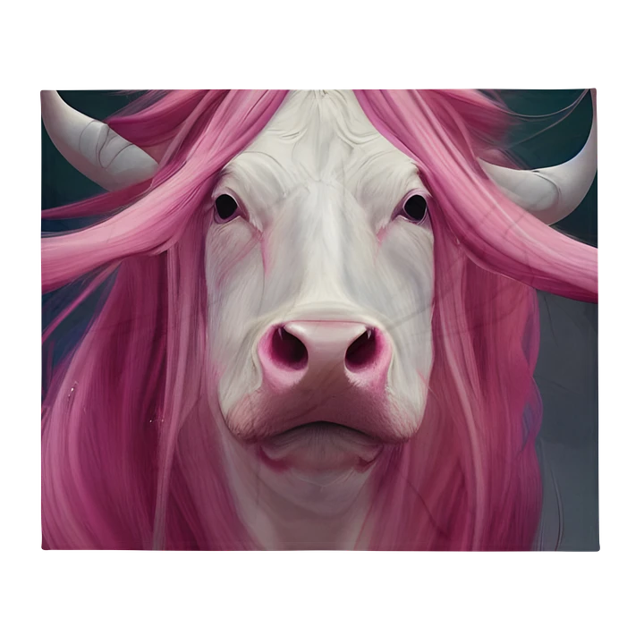 Pink Hair Cow Blanket product image (2)