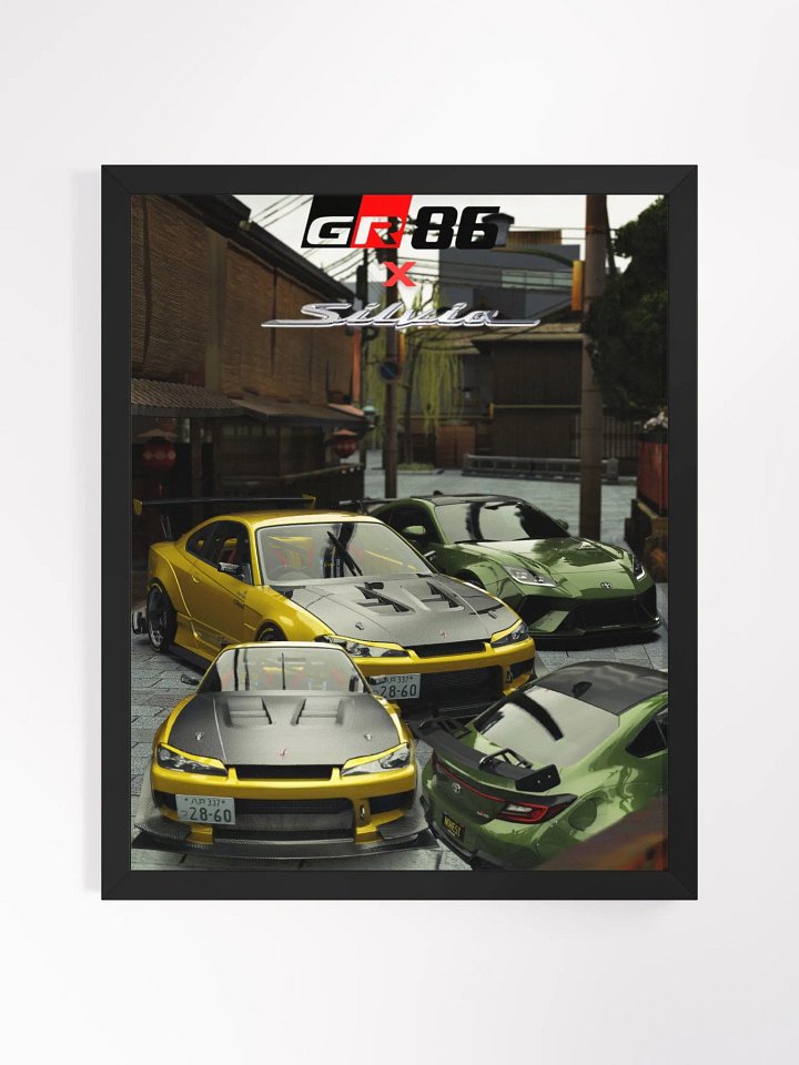 JDM Legends S15 X GR86 Framed Poster product image (1)