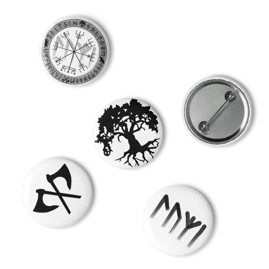 Set von Pin Buttons | Versch. Logos product image (10)