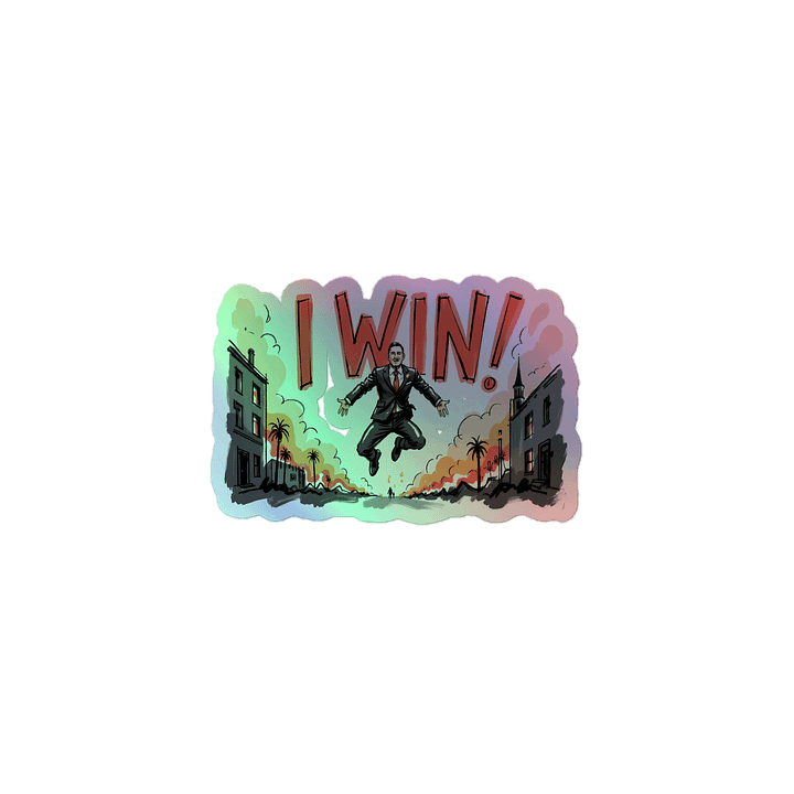 Dynamic Win Art Print – Urban Triumph Holographic Sticker product image (1)