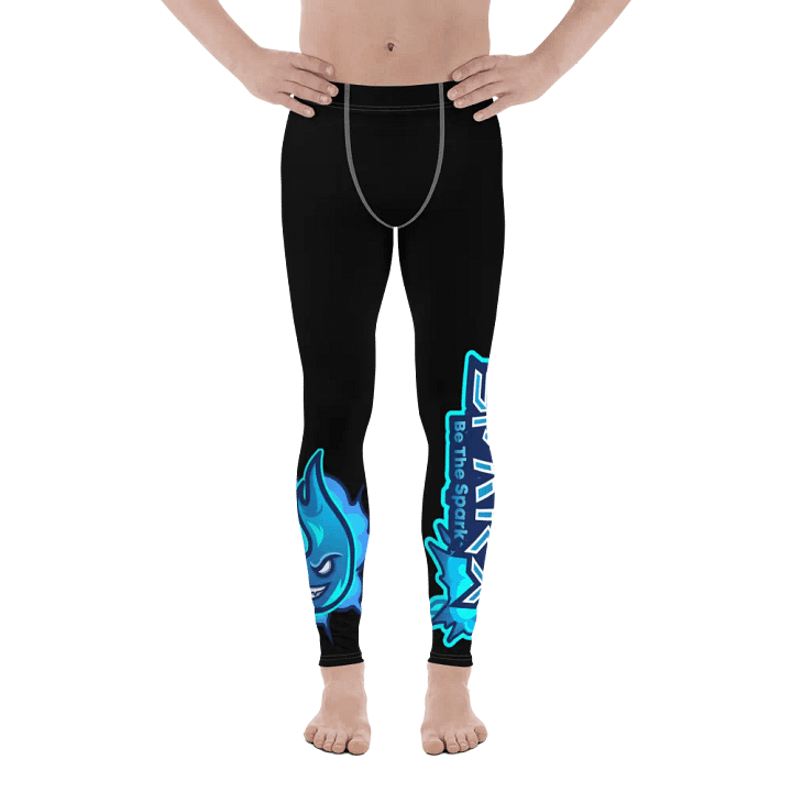 Mens Workout Leggings - Black product image (2)