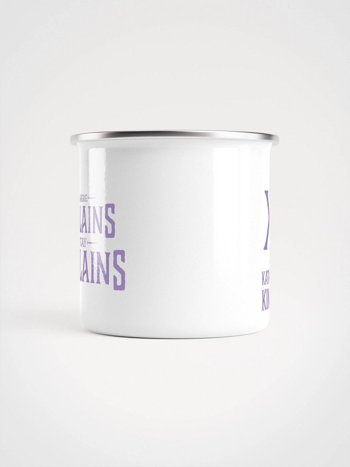 Where Villains Stay Villains: Lavender Logo Enamel Mug product image (2)