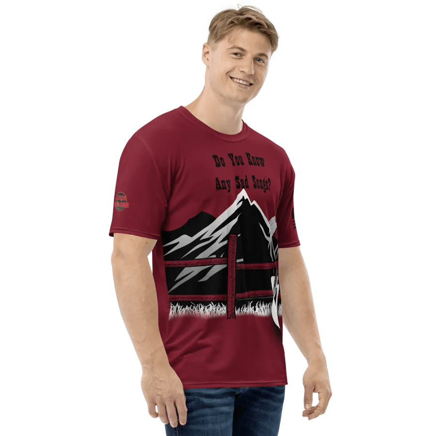 Sad Songs T Shirt (Burgundy) product image (4)