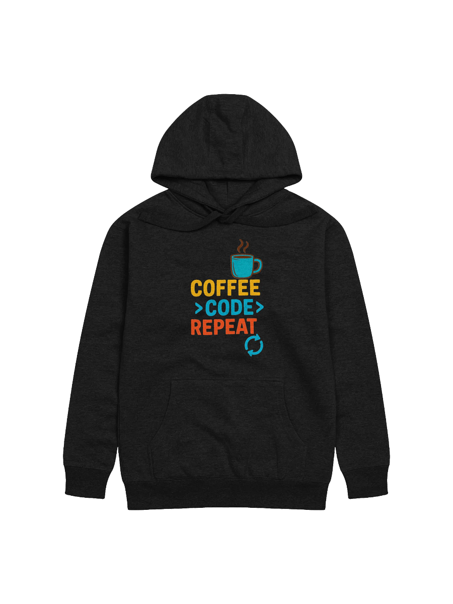 Coffee Code Repeat Unisex Premium Hoodie product image (1)