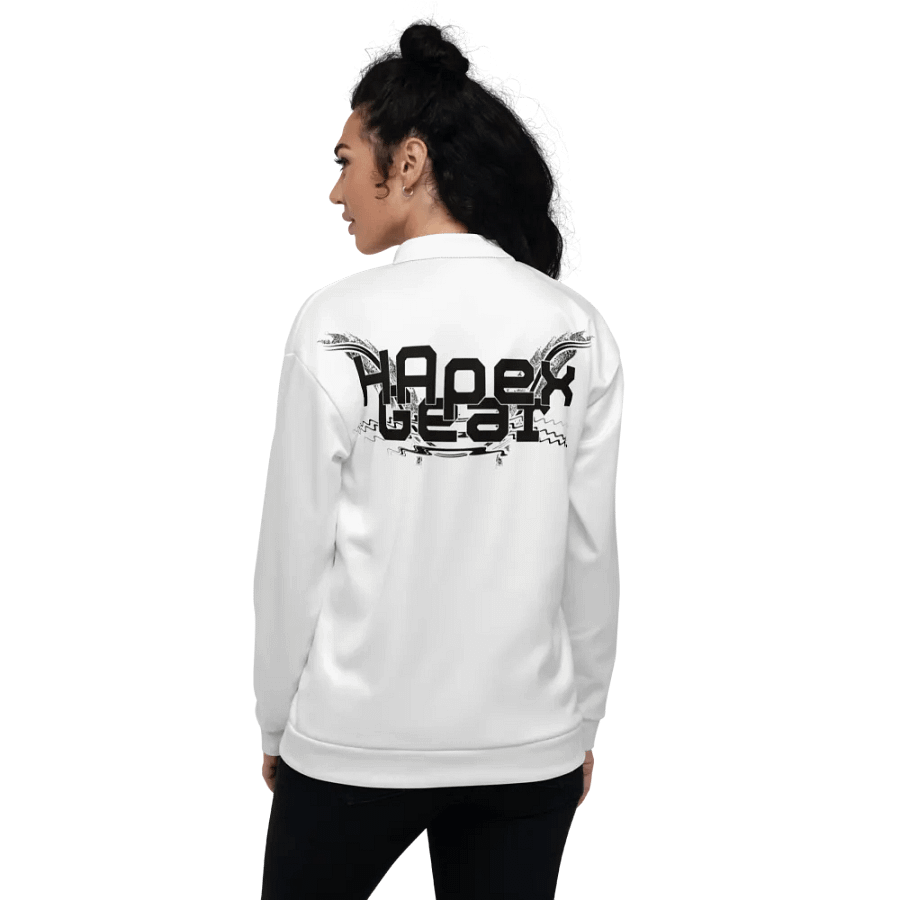 Black HApex Gear Black Logo - White - Bomber Jacket product image (3)