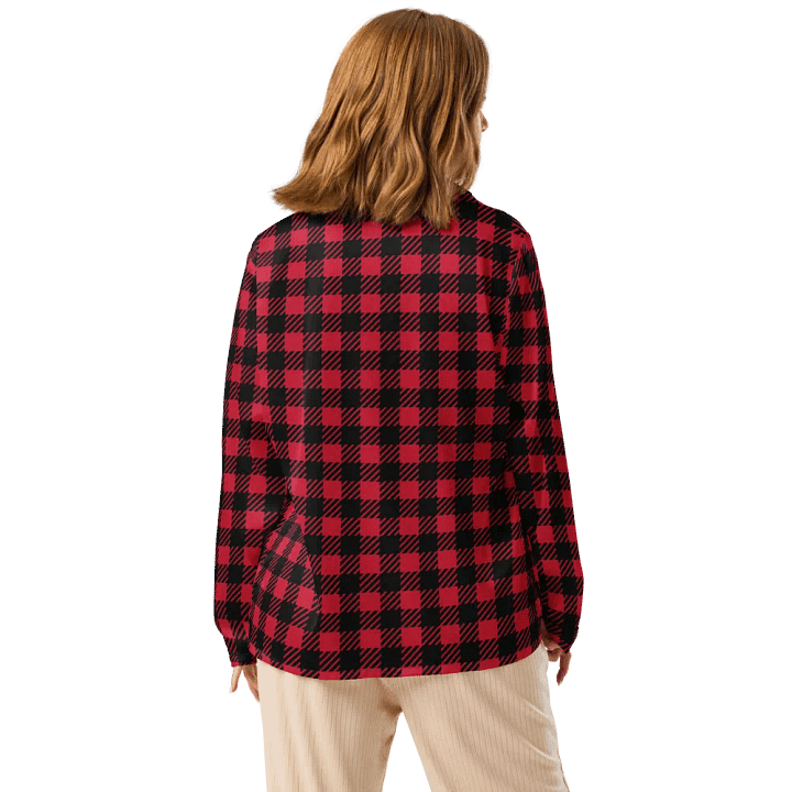 Feathered Plaid Dream Women's Pajama Top product image (2)