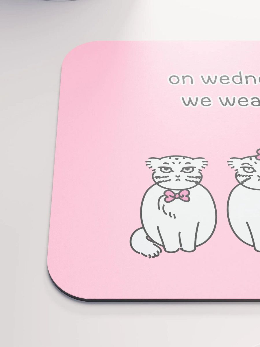 Pink Wednesdays Manul Ver. 2 - Mousepad product image (6)
