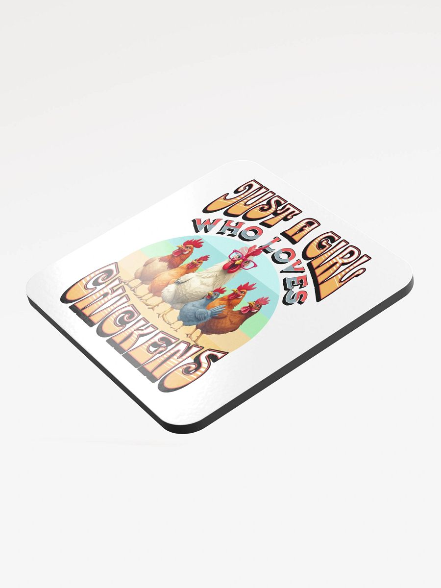 Just A Girl Who Loves Chickens Glossed Coaster product image (4)