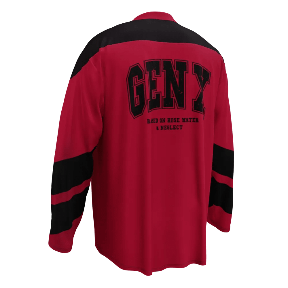 Distressed Gen X Hockey Fan Jersey product image (4)