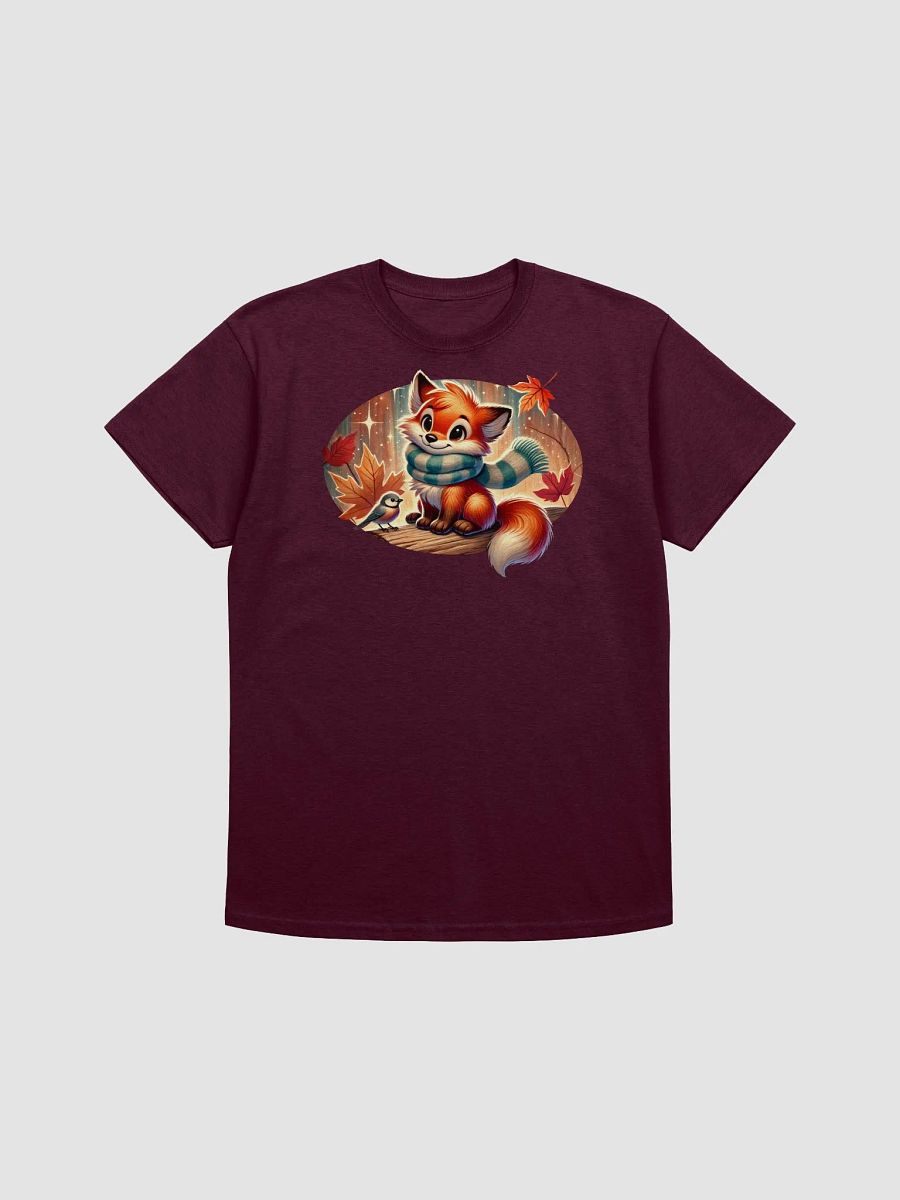 Autumn Fox and Robin Adult Unisex T-Shirt product image (14)