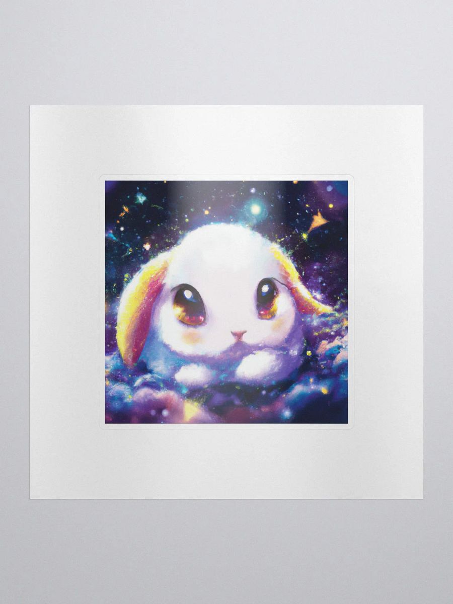 Cute Galactic Bunny Alpha Sticker product image (1)