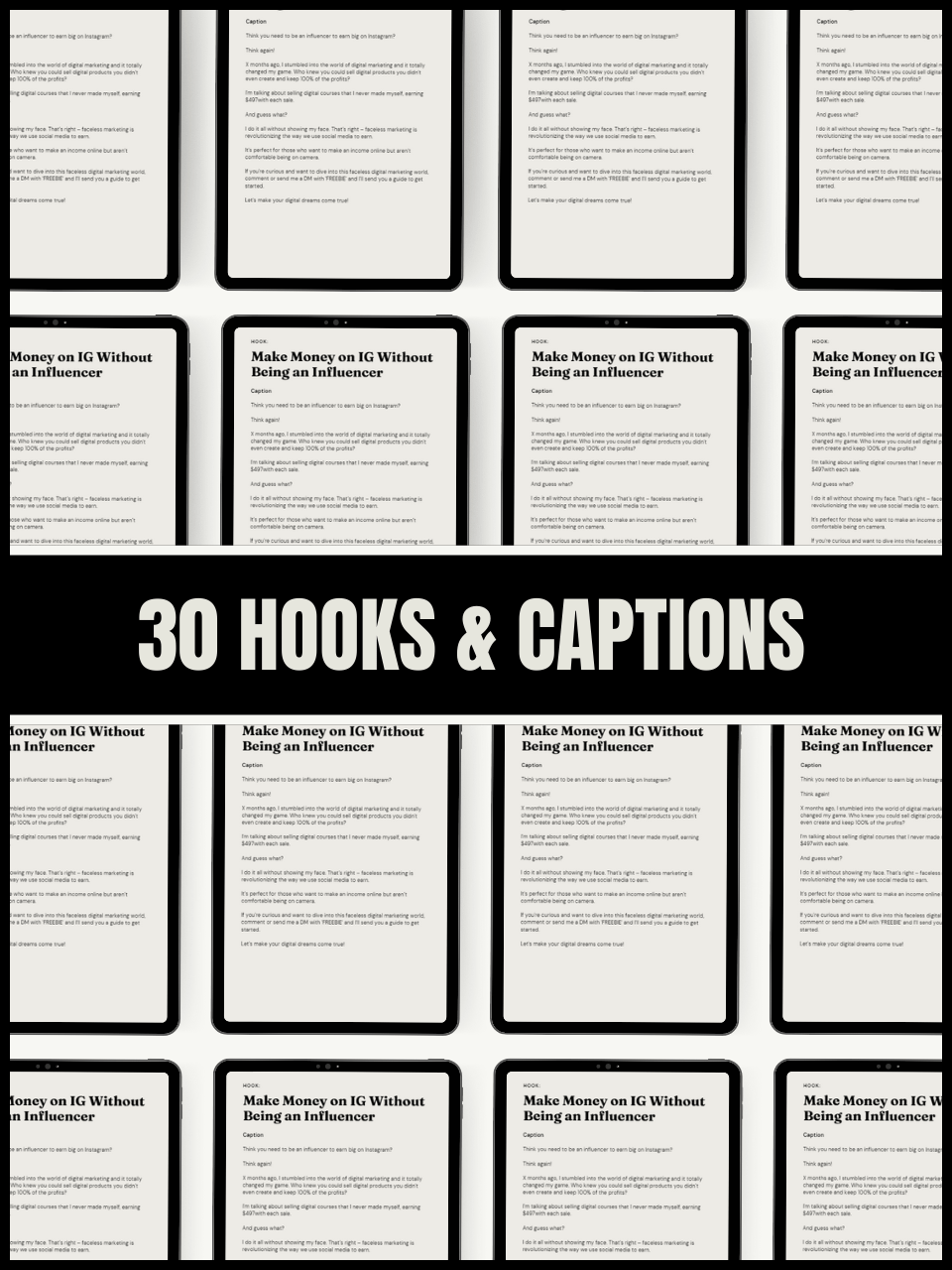 Volume 2 - Instagram Reels, Hooks, Captions & Reel Covers - 30 days product image (3)