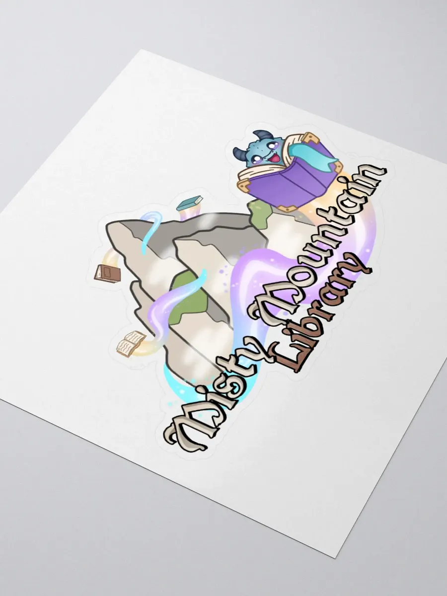 Misty Mountain Library Sticker product image (3)
