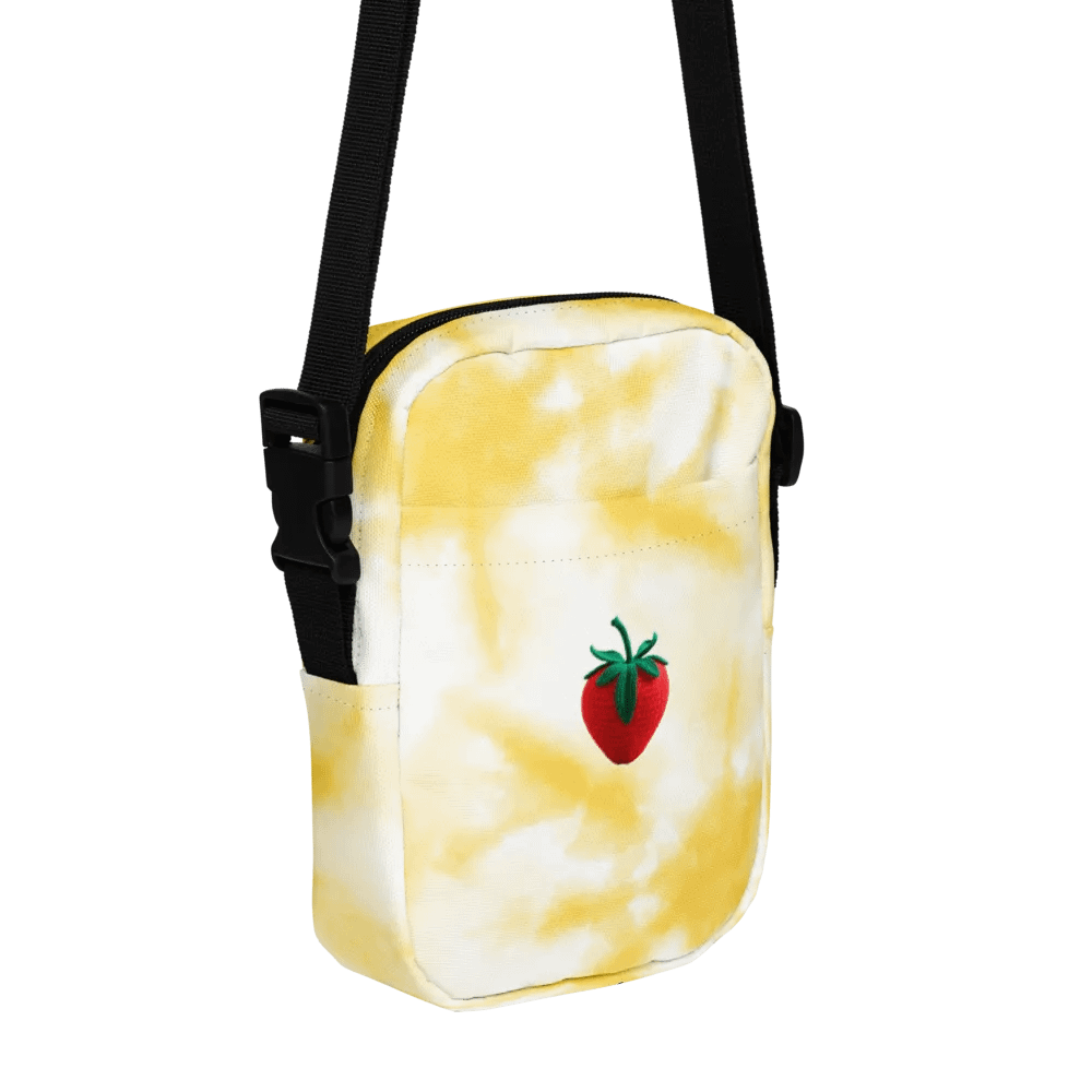 CozyAvocado Light Yellow Texture Utility Crossbody Bag Strawberry #1 product image (6)