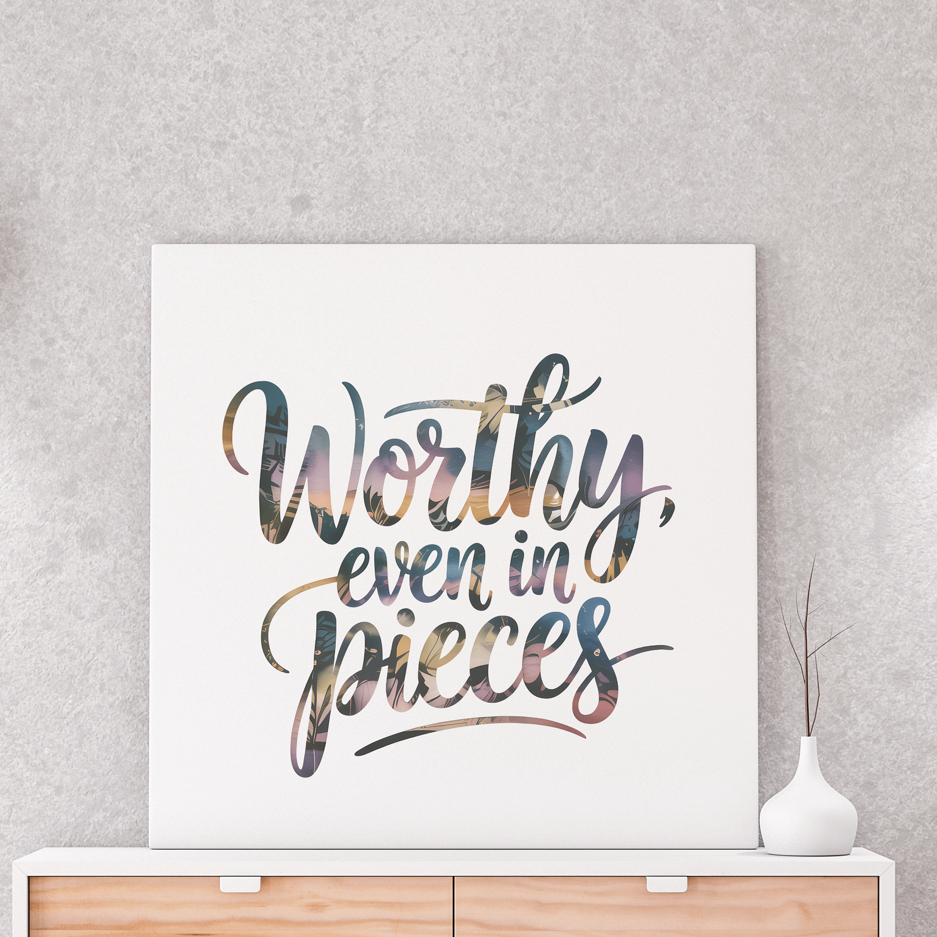 Worthy Even In Pieces, Mental Health png, Motivational Png, Positive Png, Mental Health Matter Png, Be Yourself Png, Positive Vibes Gift product image (2)