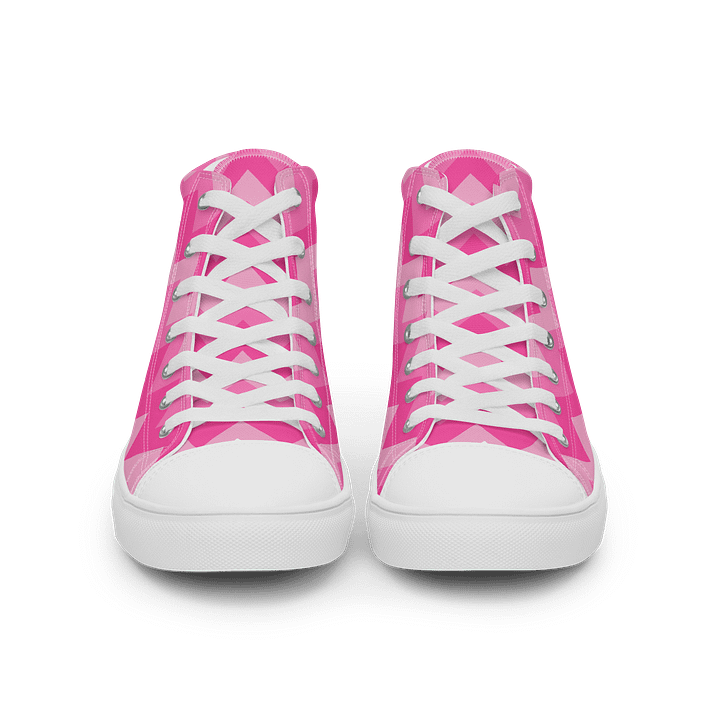 Pink Chevron High Tops product image (1)