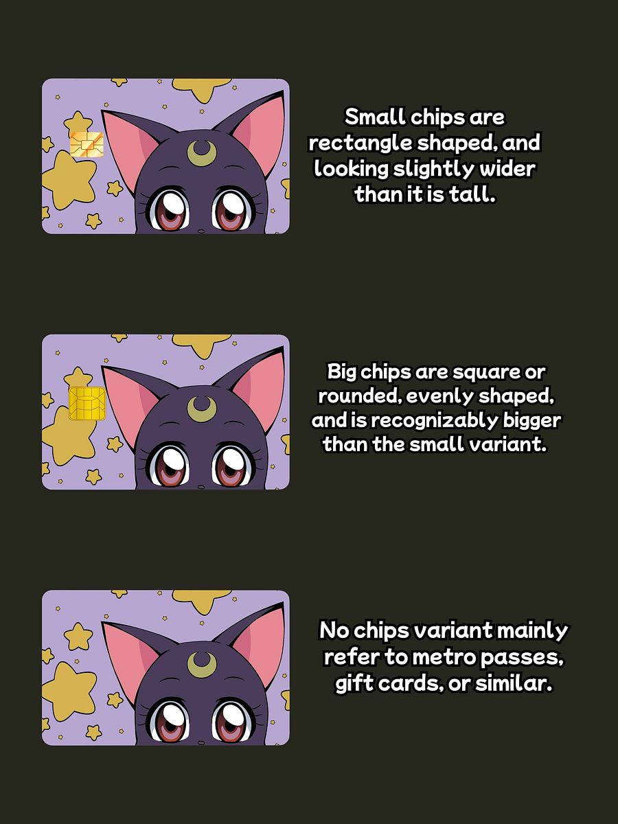 Peeking Luna Card Skin (Holographic) product image (3)