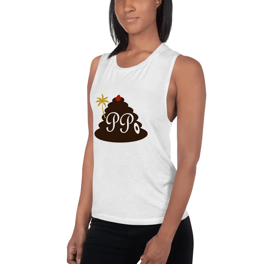 Poop Pees Classic Logo Flowy Muscle Tank product image (48)