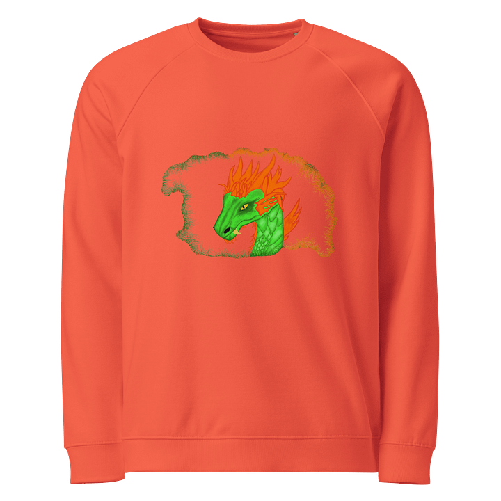 Dragonfire Unisex Organic Raglan Sweatshirt product image (1)