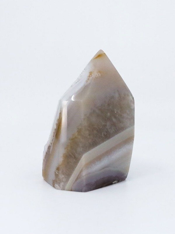 Natural Agate Geode Point with Druzy and Cut Base product image (3)