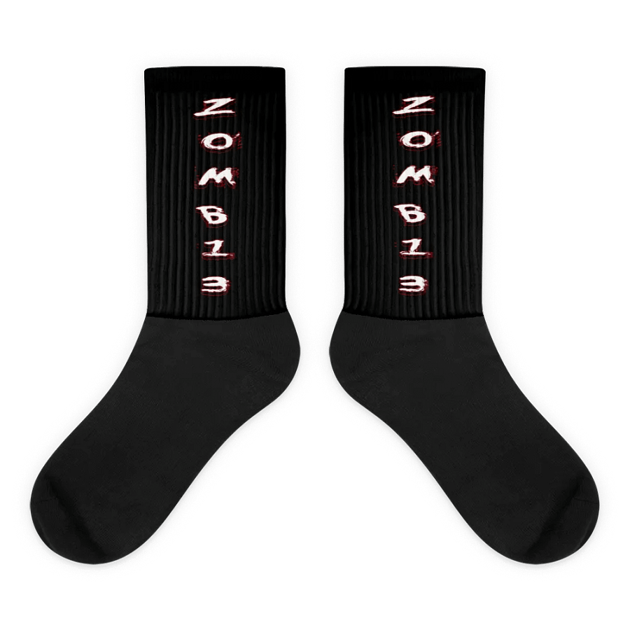 ZOMB13 Black Foot Sublimated Socks product image (1)