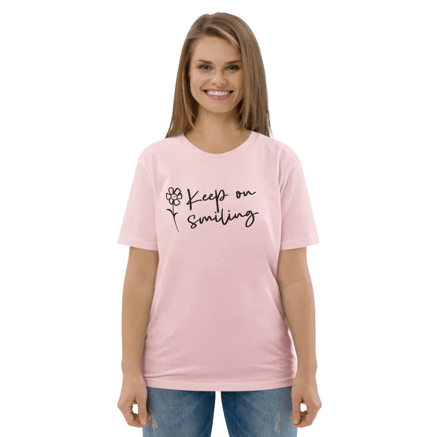 Keep on smiling eco t-shirt product image (100)