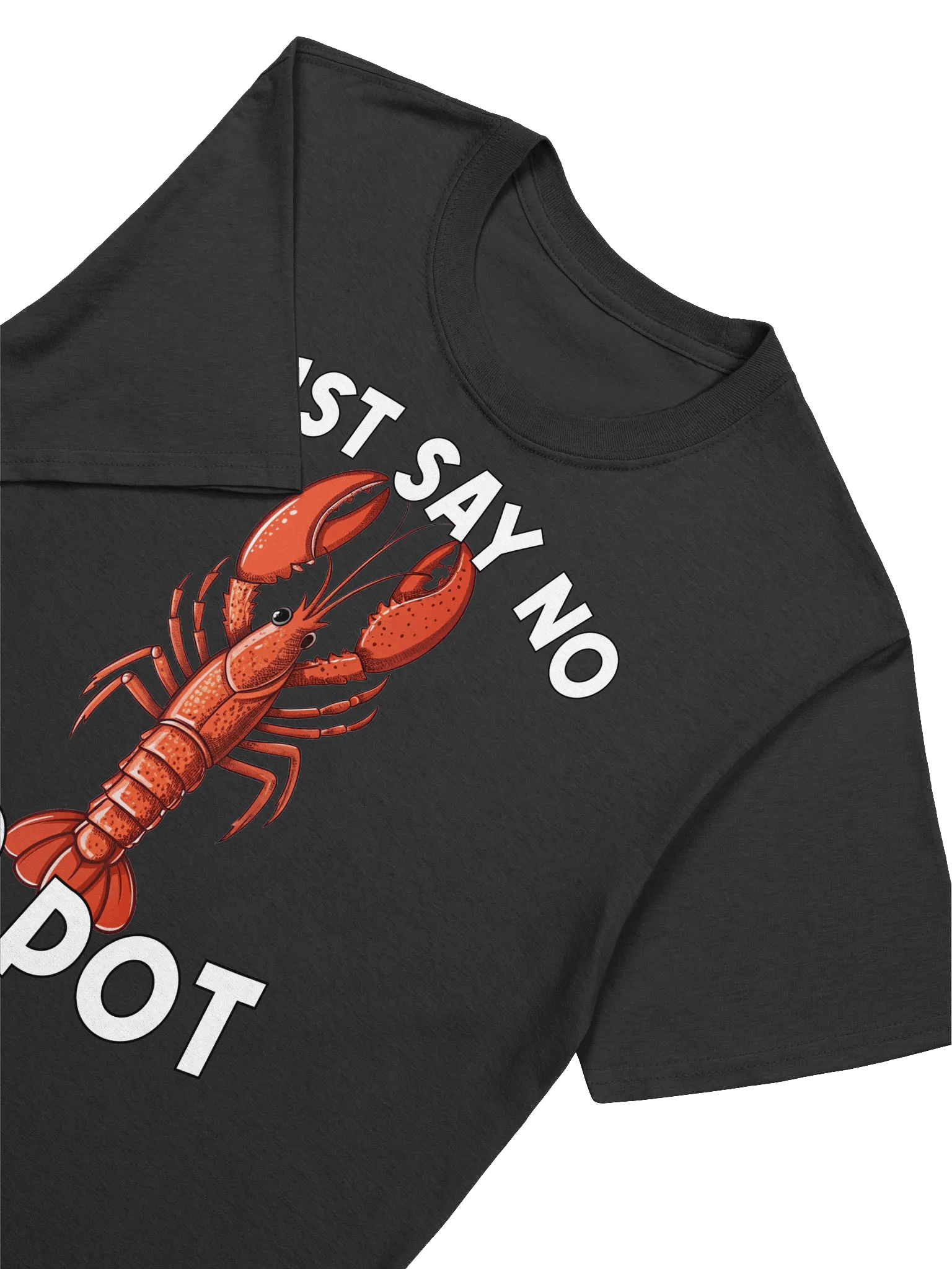 Food Lover-Funny Lobster T-Shirt-"Just Say No To Pot" T-Shirt product image (17)