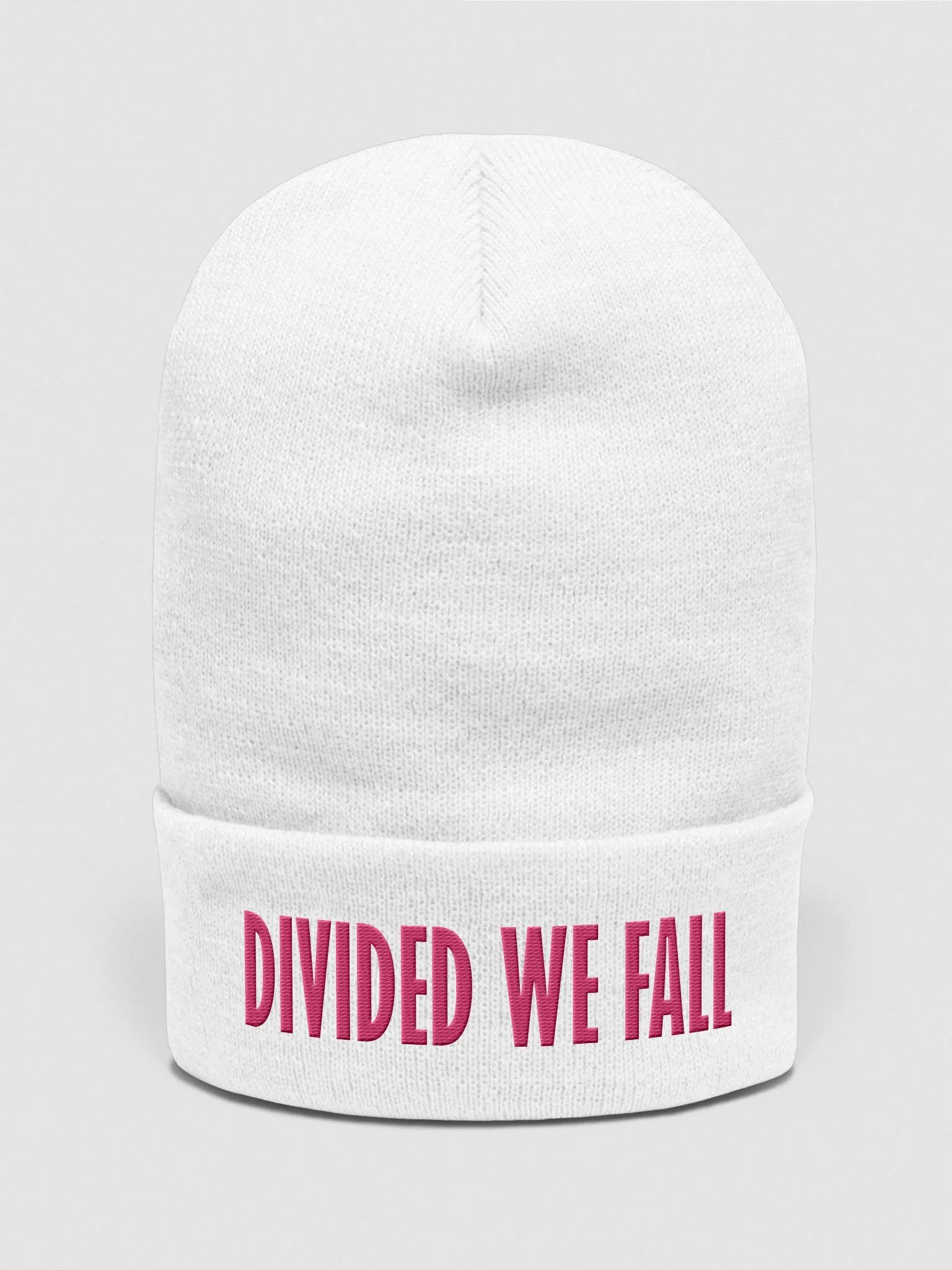 Divided We Fall - Pink - Yupoong Cuffed Beanie product image (1)