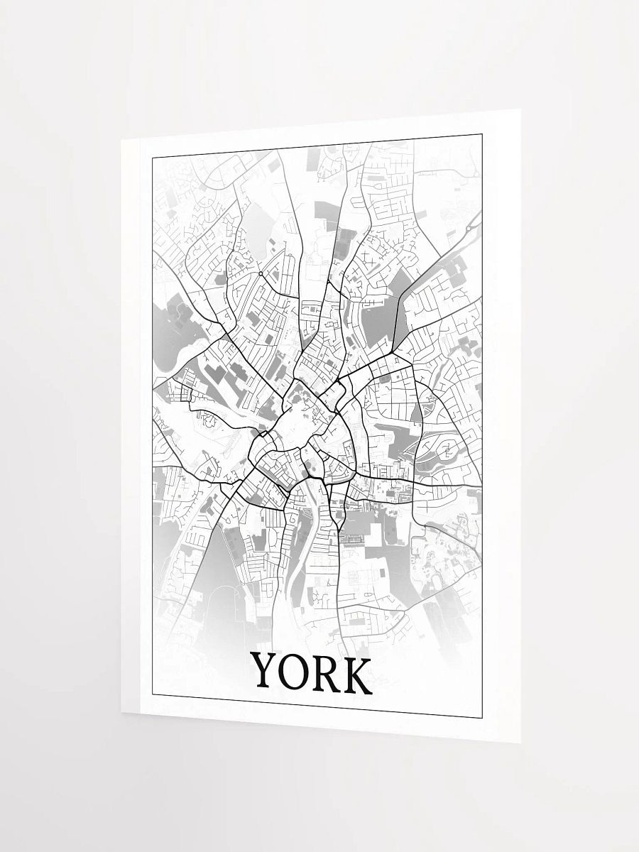 York, England, city map print product image (8)
