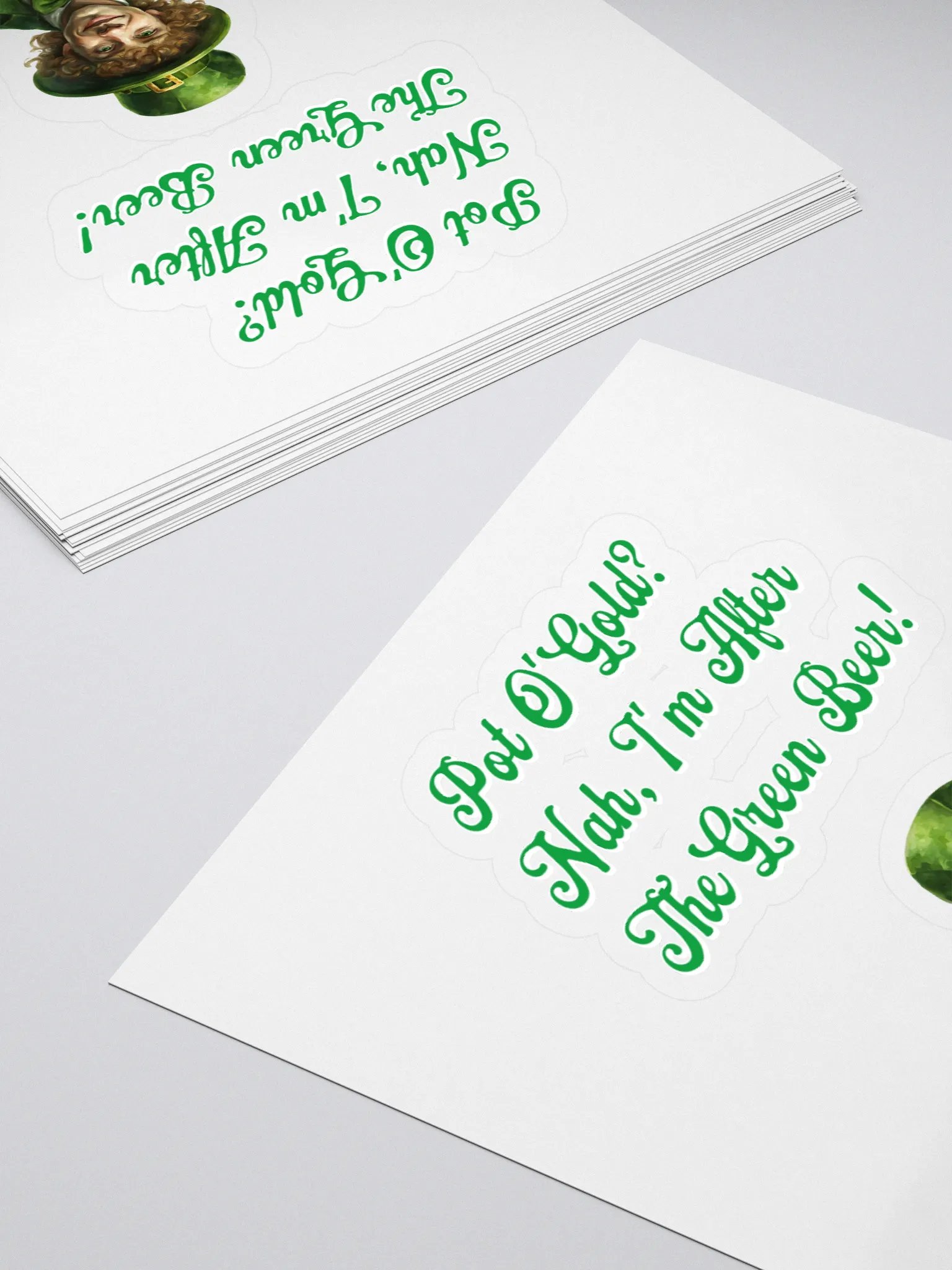 Pot of Gold? Nah, I'm After the Green Beer - St. Patrick's Day Sticker product image (4)
