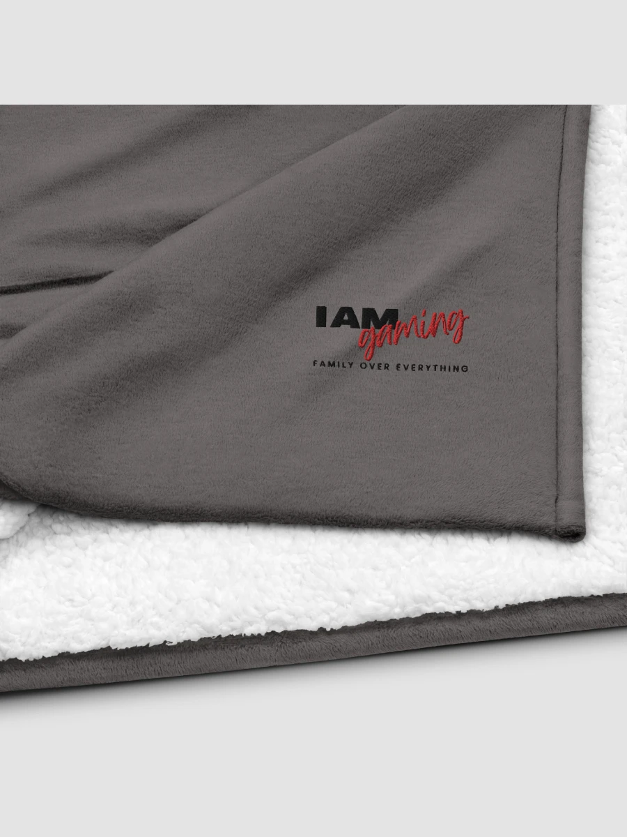 [The Kandi Shop] Embroidered Blanket Grey product image (4)