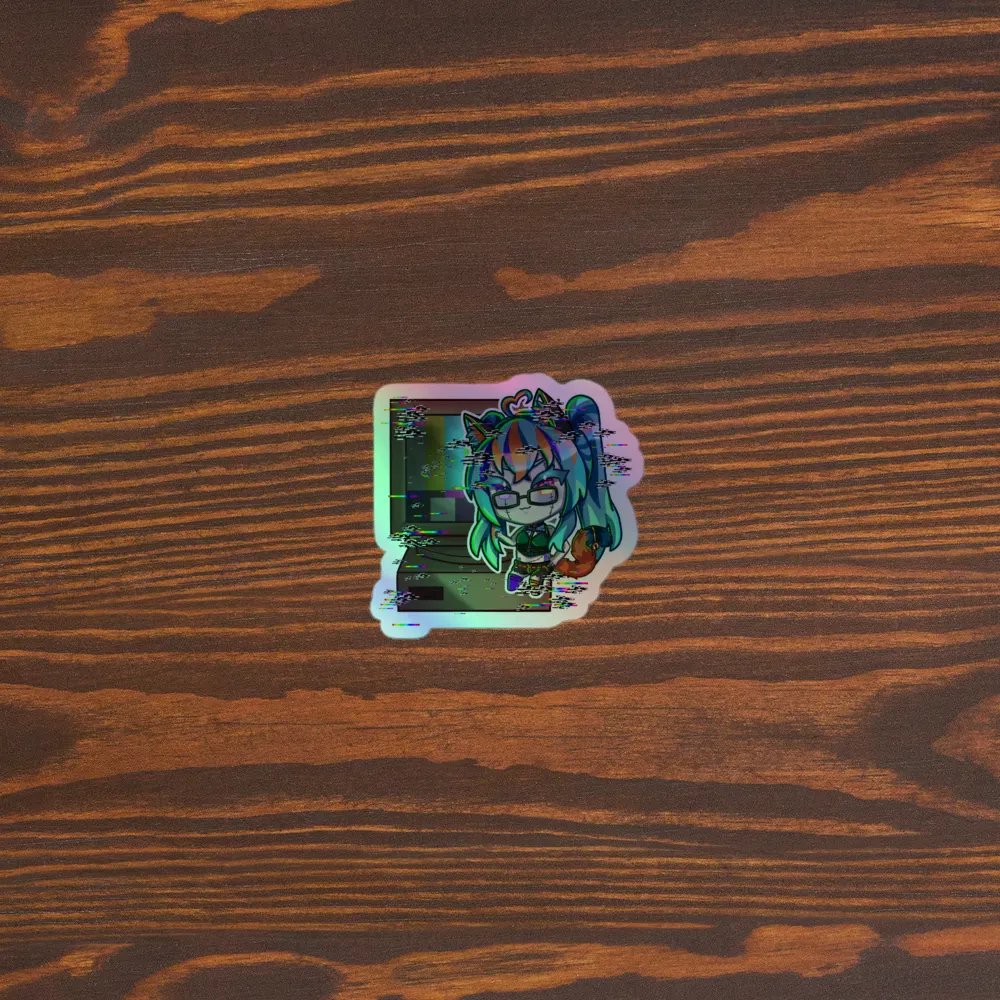 Glitch Zombii Holographic Sticker product image (5)