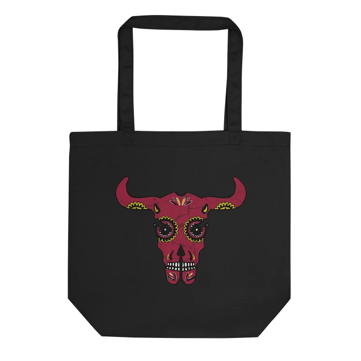 Sugar Cow Skull Canvas Tote product image (1)