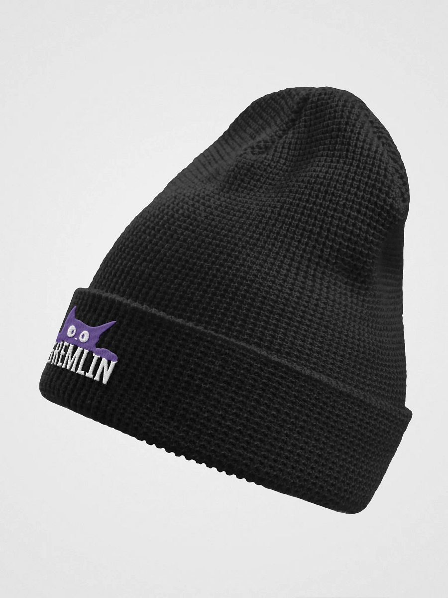 DARK GREMLIN WAFFLE BEANIE product image (3)
