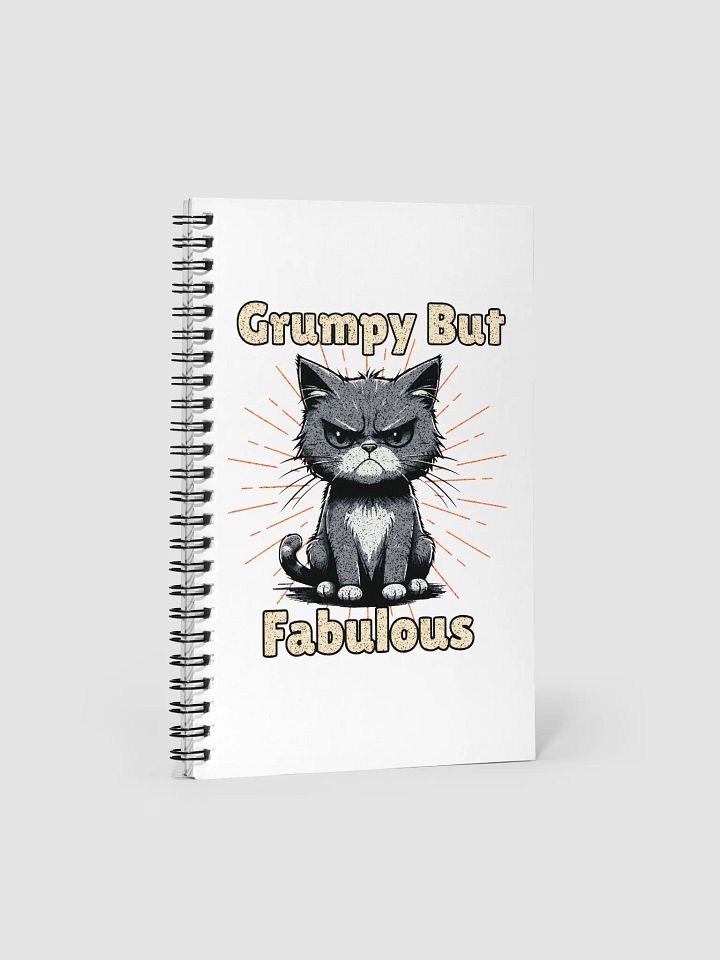 Grumpy But Fabulous Cat Notebook product image (2)