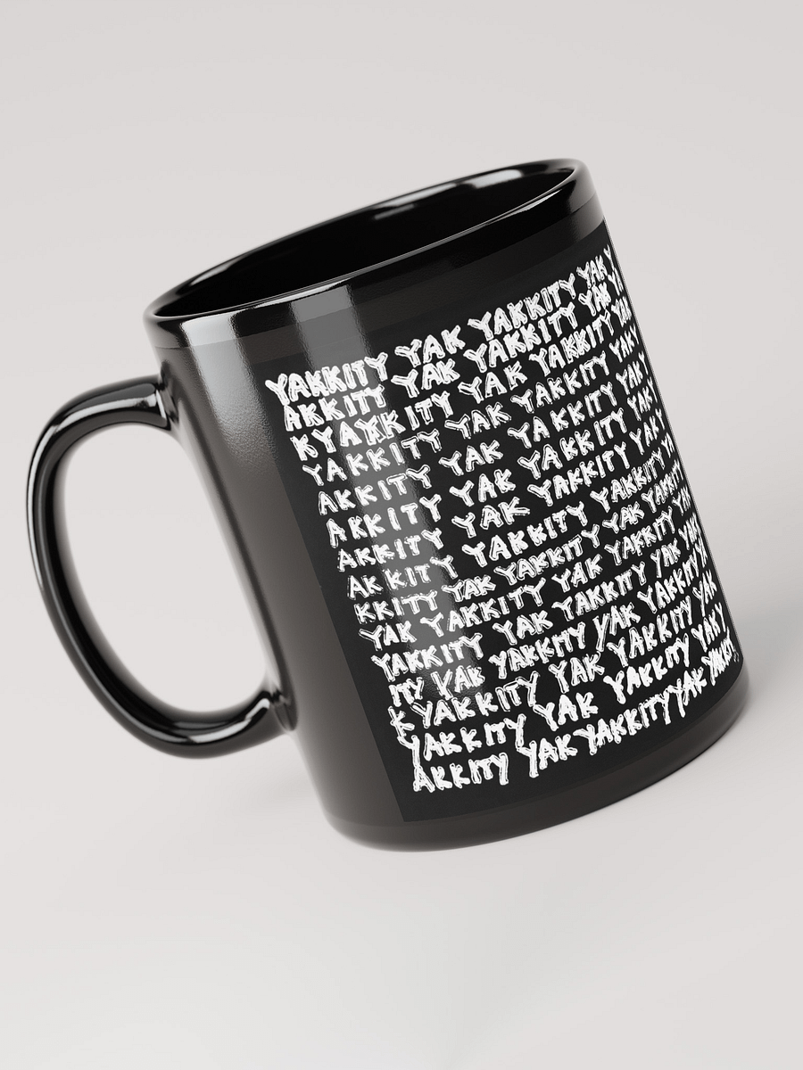 Yakkity Yak black glossy mug product image (3)