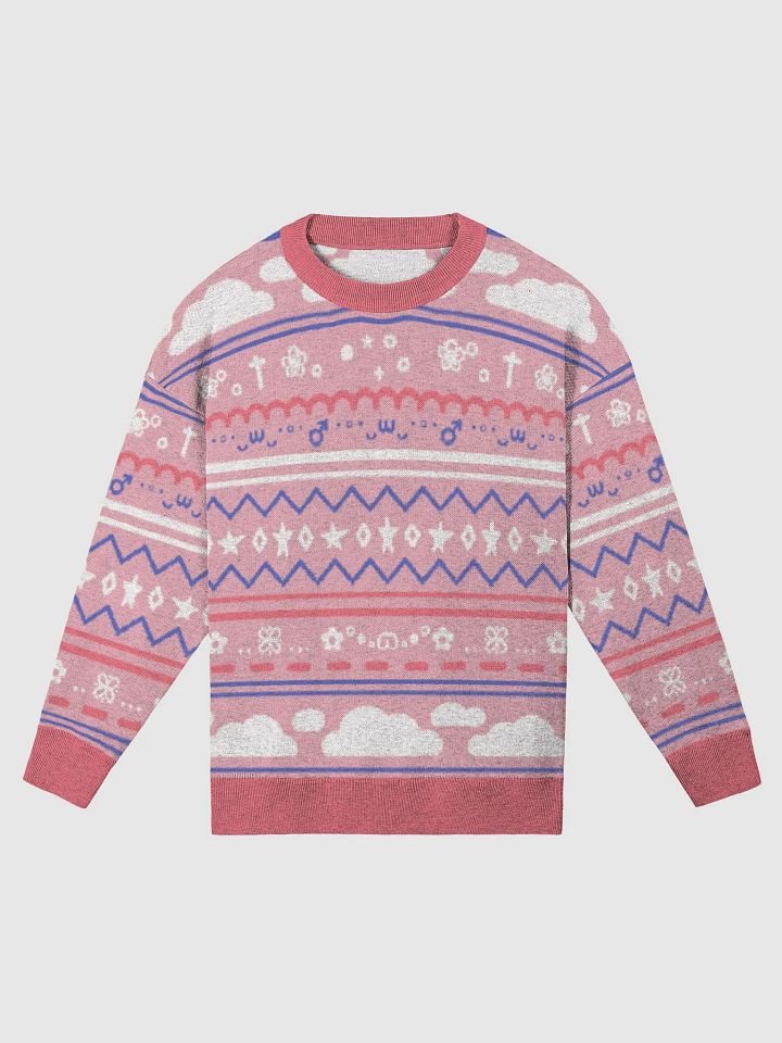 Cloudy Christmas Sweater - Pink product image (1)