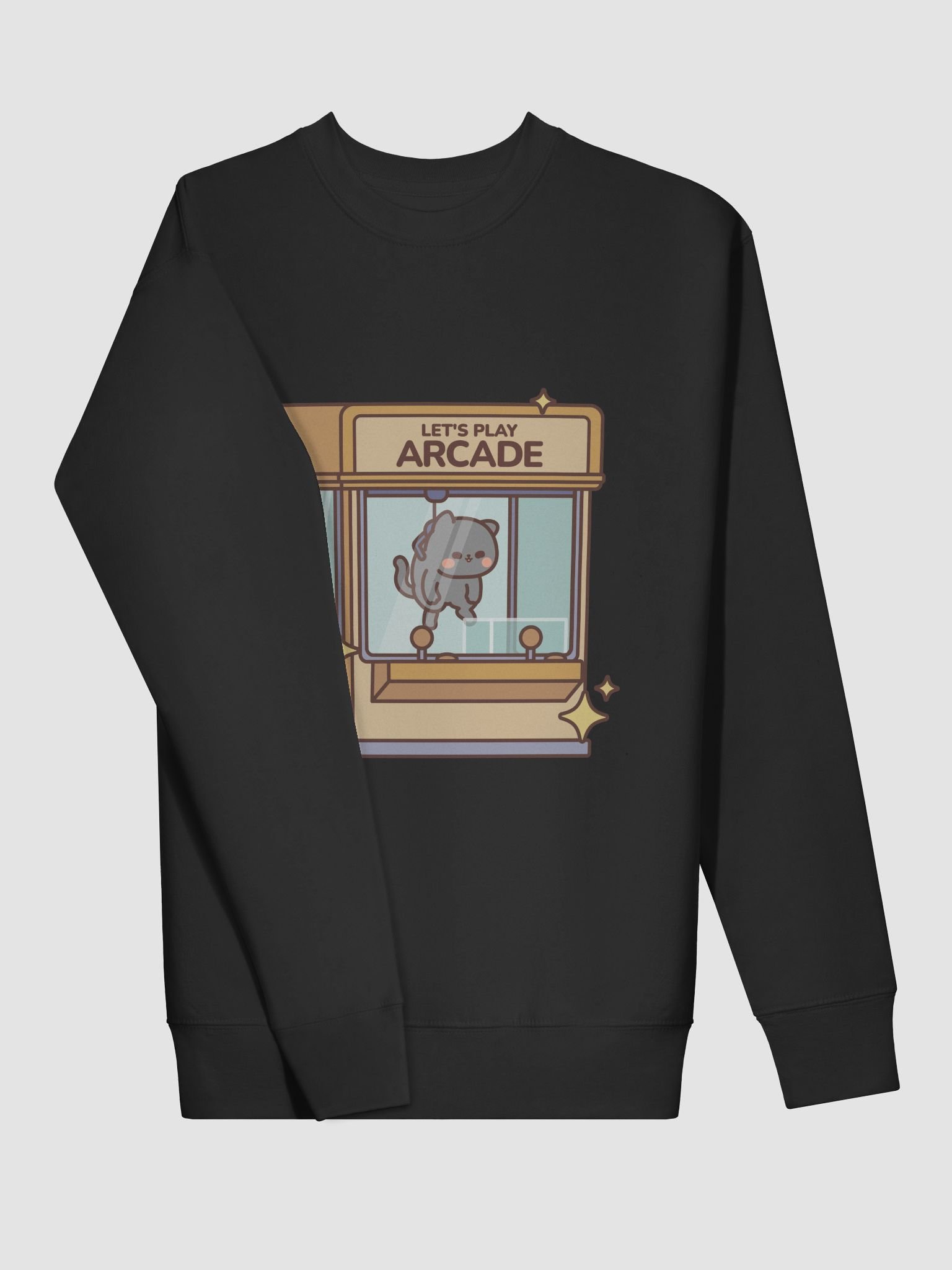 Let's Play Arcade Logo - Black Sweatshirt product image (3)