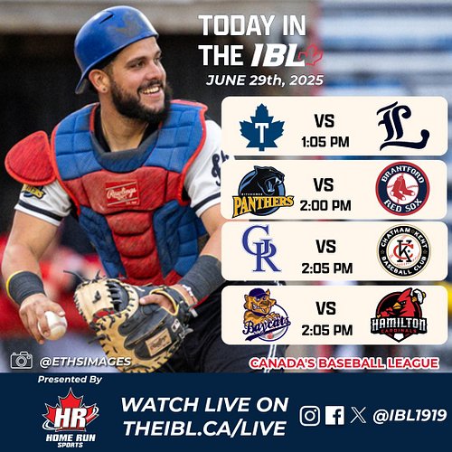 The Sunday Vibes as we close out June with 4 games on the schedule. 

#canadasbaseballleague  #theibl 

Photo @ethsimages